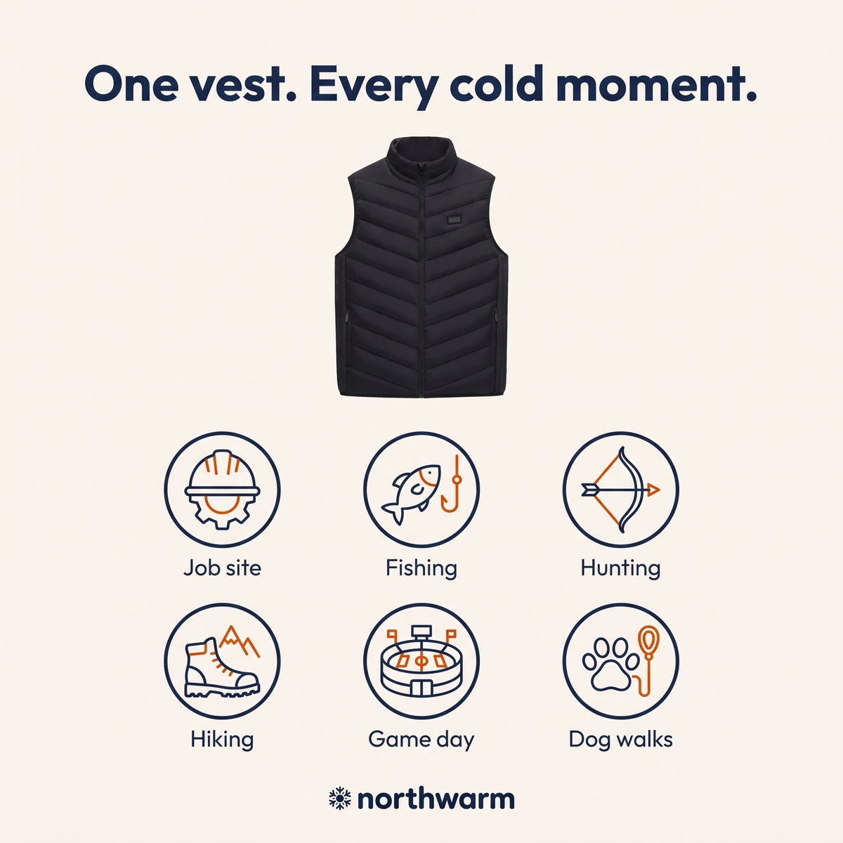 Ways to use the Northwarm heated vest