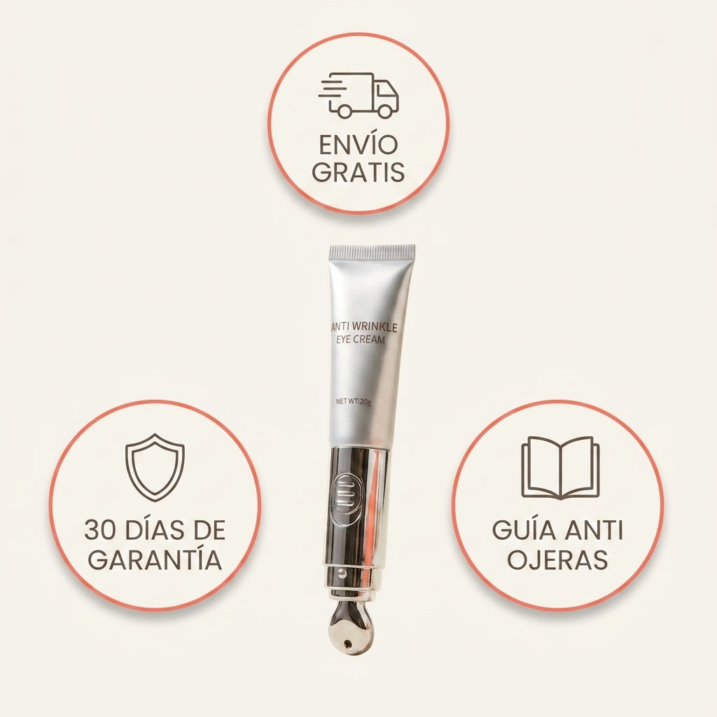 La crema con la guia anti ojeras de regalo, envio gratis y 30 dias de garantia