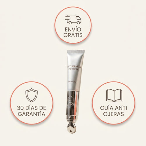 La crema con la guia anti ojeras de regalo, envio gratis y 30 dias de garantia