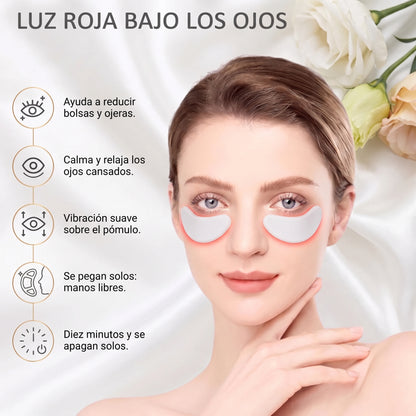Parches de luz roja para bolsas en los ojos y ojeras